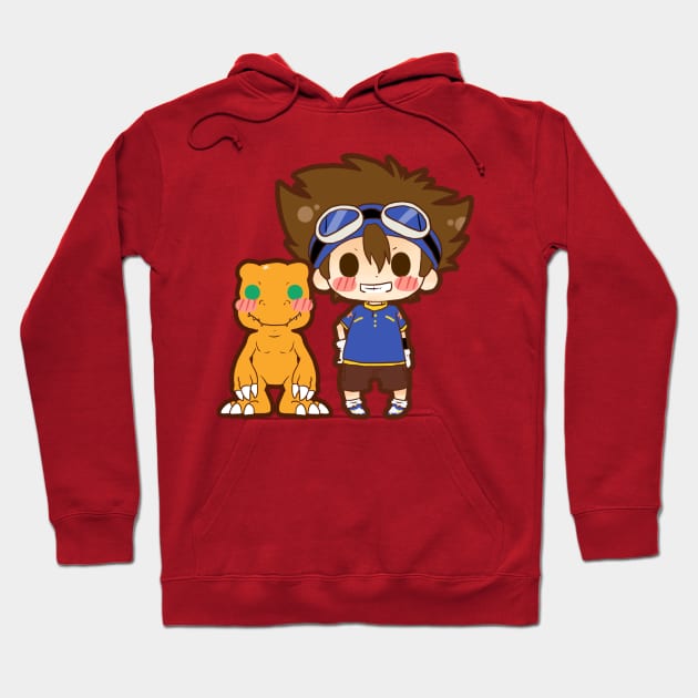 Tai & Agumon Hoodie by Potaaties